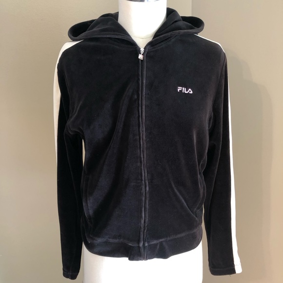 Fila Tops - FILA Velvet Track Jacket/Hoodie